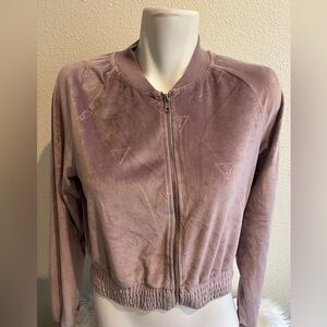 GUESS WOMEN'S TRACK VELOUR JACKET